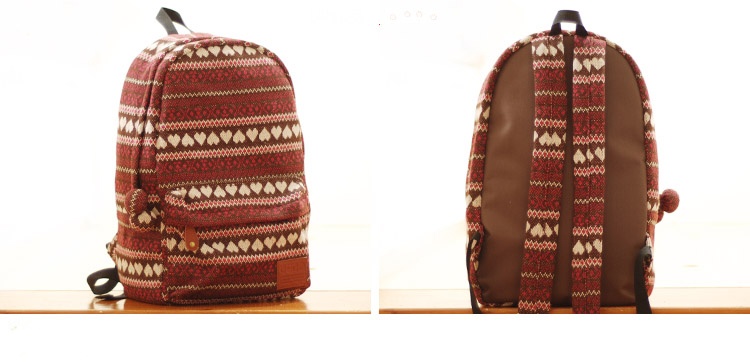 Knit backpack bag