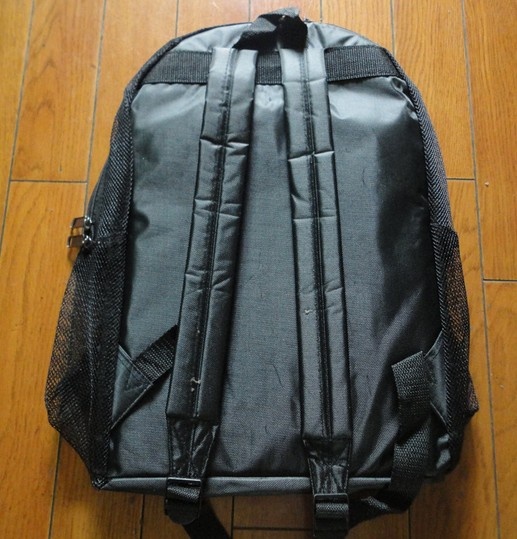 Black mesh backpack