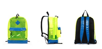 Transparent PVC backpack