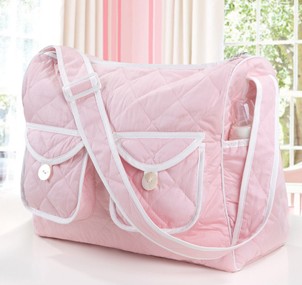 Soft cotton diaper bag for mommy