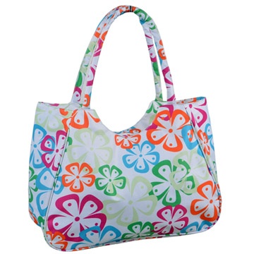 Floral beach bag